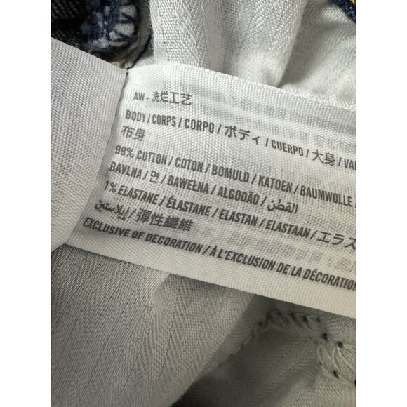 Abercrombie & Fitch The Dad High Rise Jeans 28/6R Button Fly Blue NEW - Picture 10 of 10